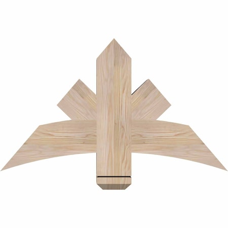 Ekena Millwork Alberta Smooth Timber Gable Bracket, Douglas Fir, 36"W x 21"H x 5 1/2"D x 5 1/2"F, 14/12 Pitch GBW036X21X0606ALB00SDF